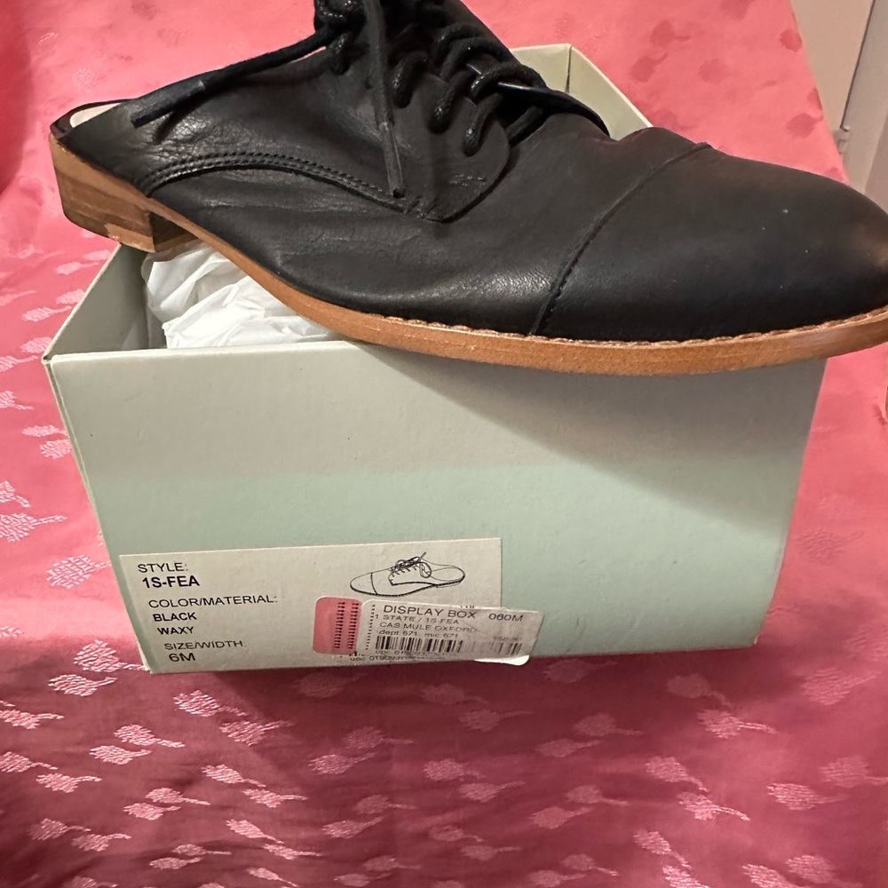 Black Naxy Leather Shoes